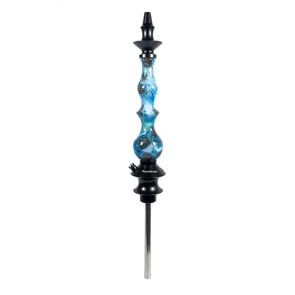 Regal Hookah Queen Epoxy Blue White Anise