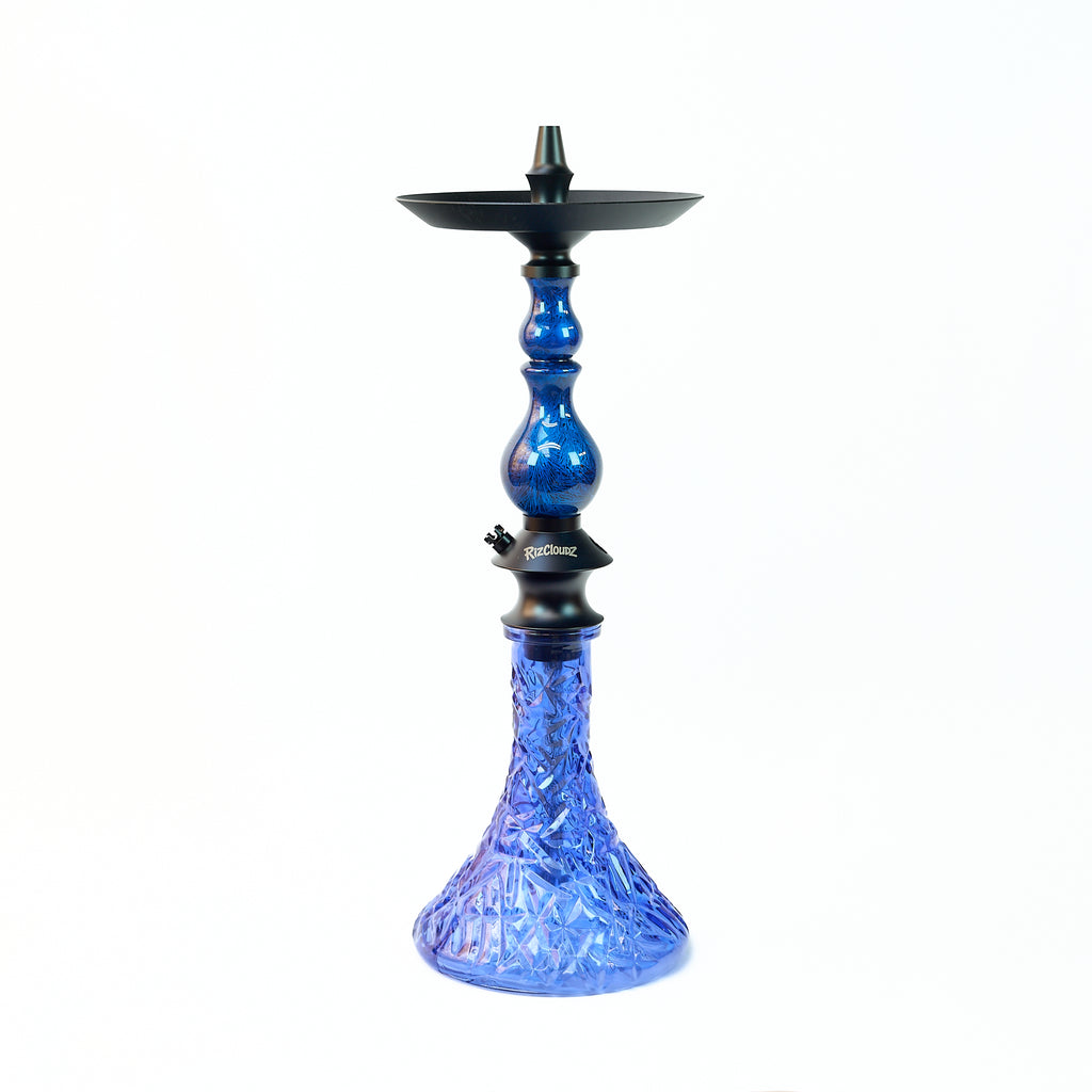 Regal Hookah Rizcloudz Bishop Blue Set