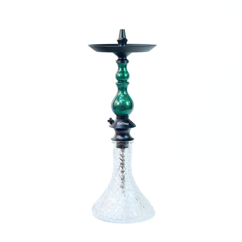 Regal Hookah Rizcloudz Bishop Green Set