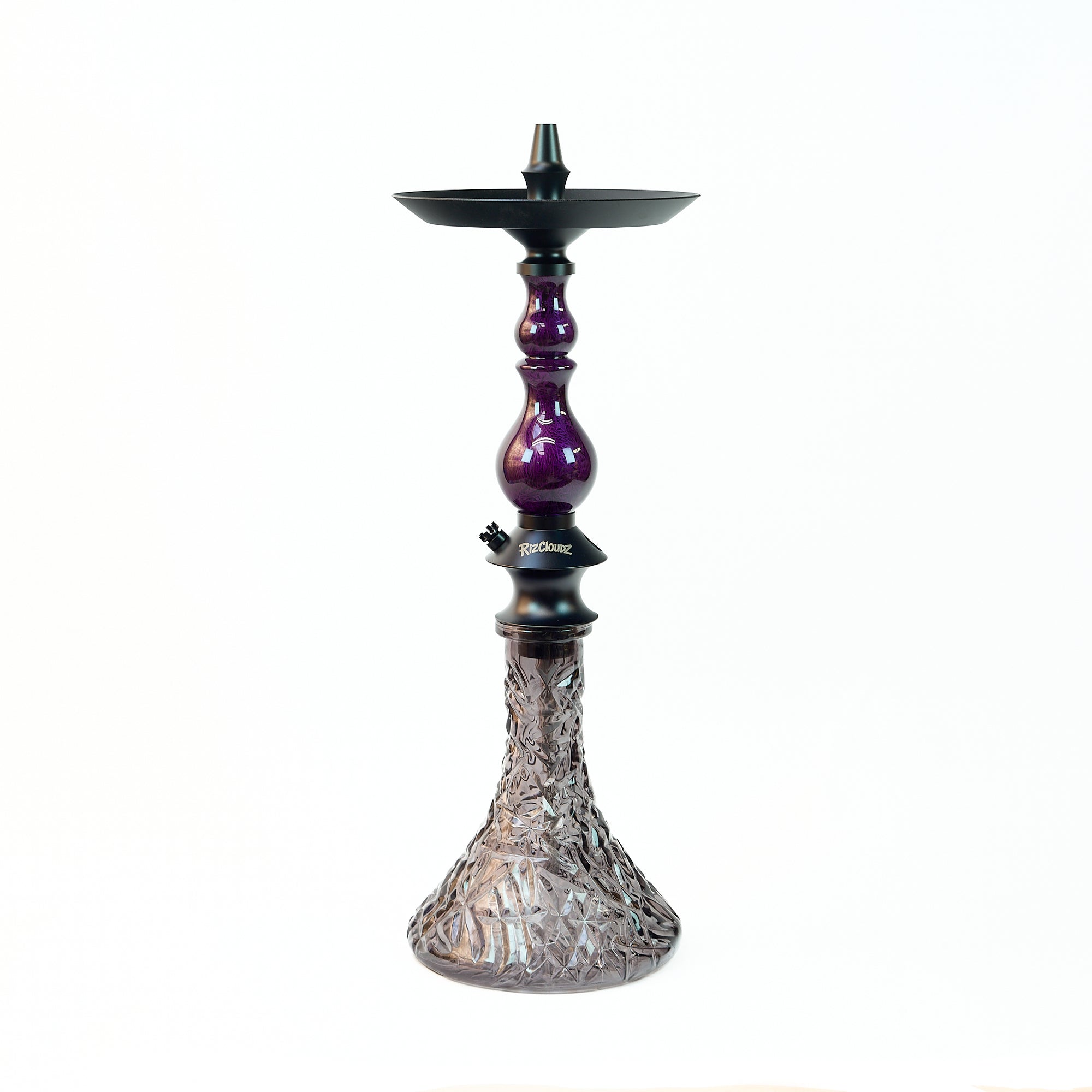 Regal Hookah Rizcloudz Bishop Purple Set