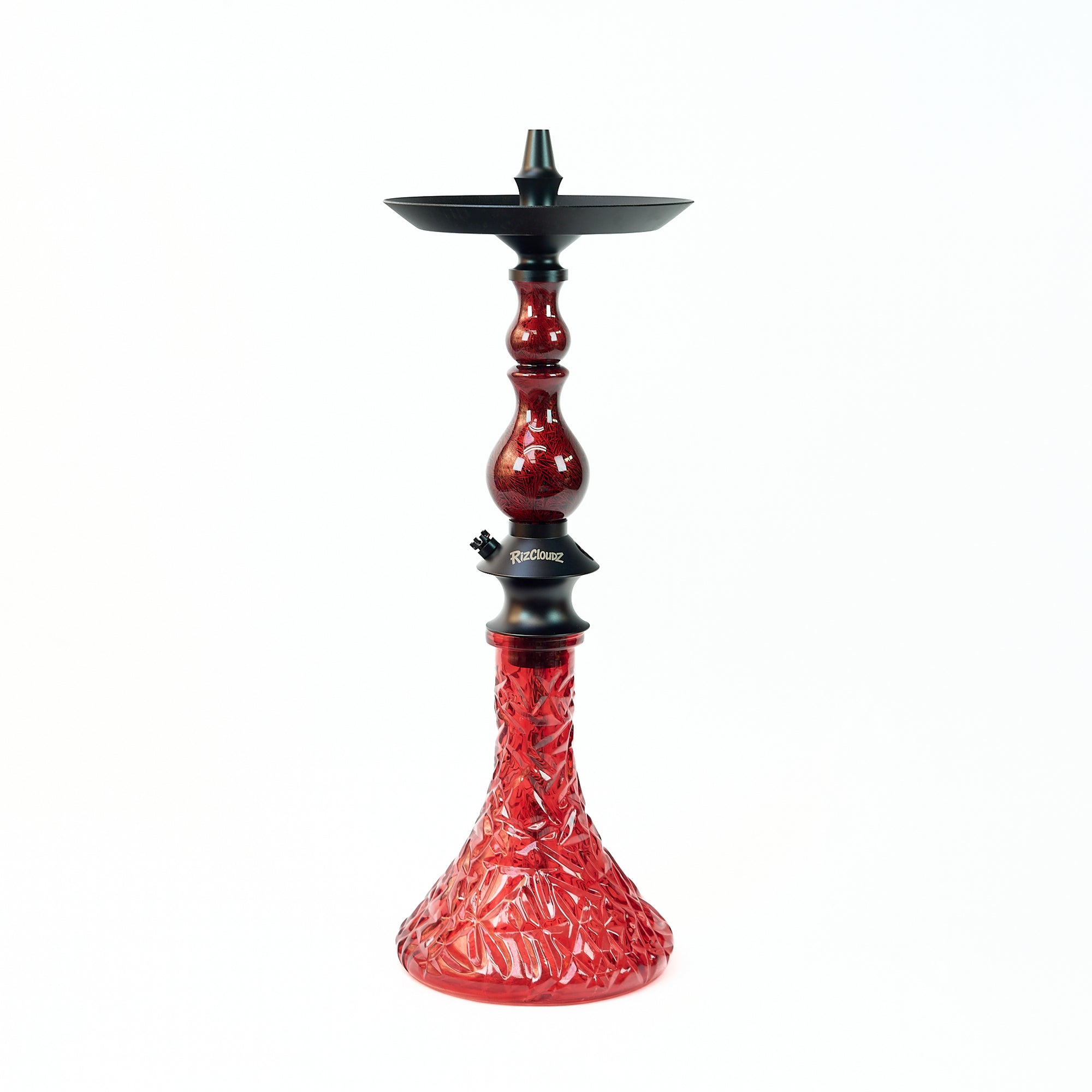 Regal Hookah Rizcloudz Bishop Red Set