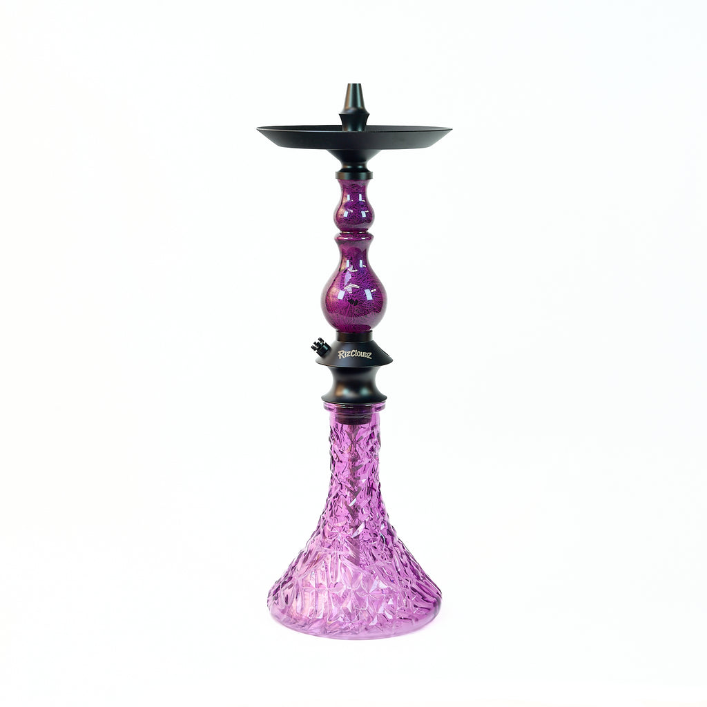 Regal Hookah Rizcloudz Bishop Violet Set