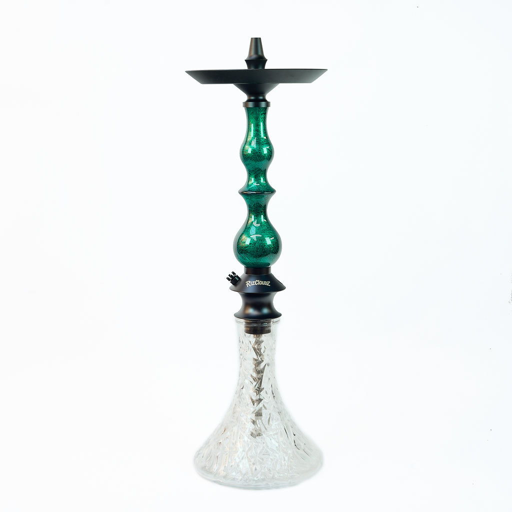 Regal Hookah Rizcloudz Queen Green Set