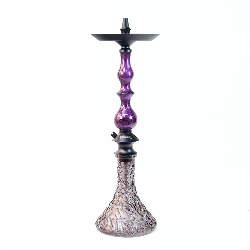 Regal Hookah Rizcloudz Queen Purple Set