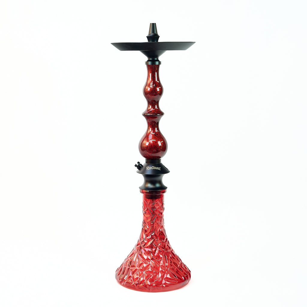Regal Hookah Rizcloudz Queen Red Set