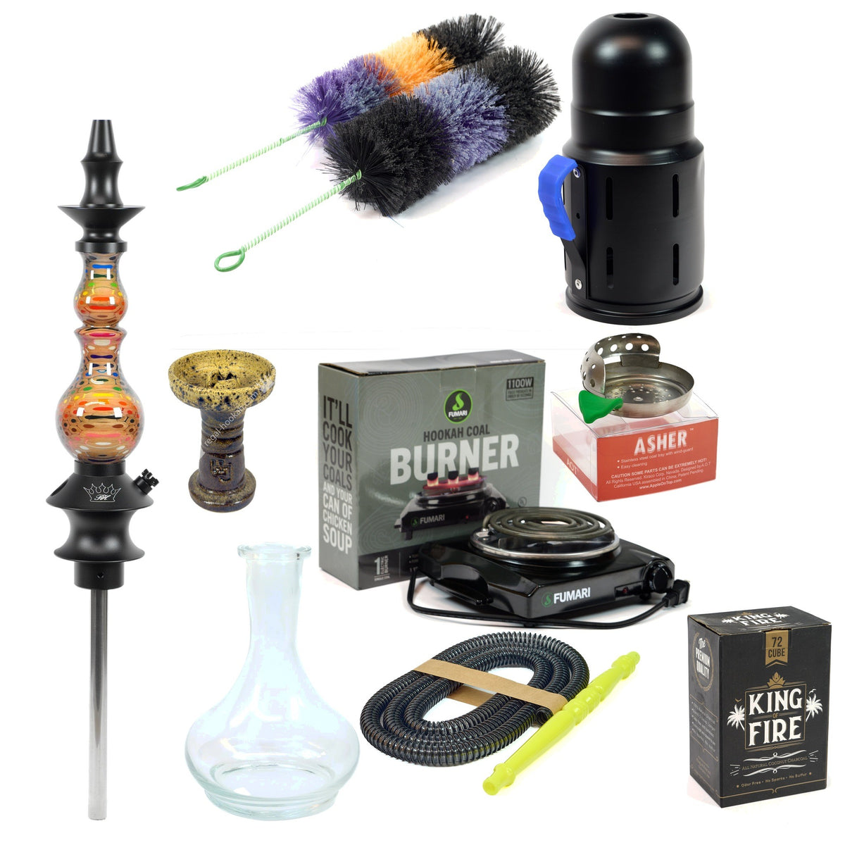 Hookah Luxury Set Regal Hookah Bishop Epoxy Color Pencil