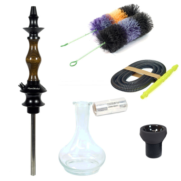 Hookah Starter Set Regal Hookah Joker Brown Wood