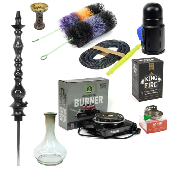 Hookah Luxury Set Regal Hookah King DW Charcoal