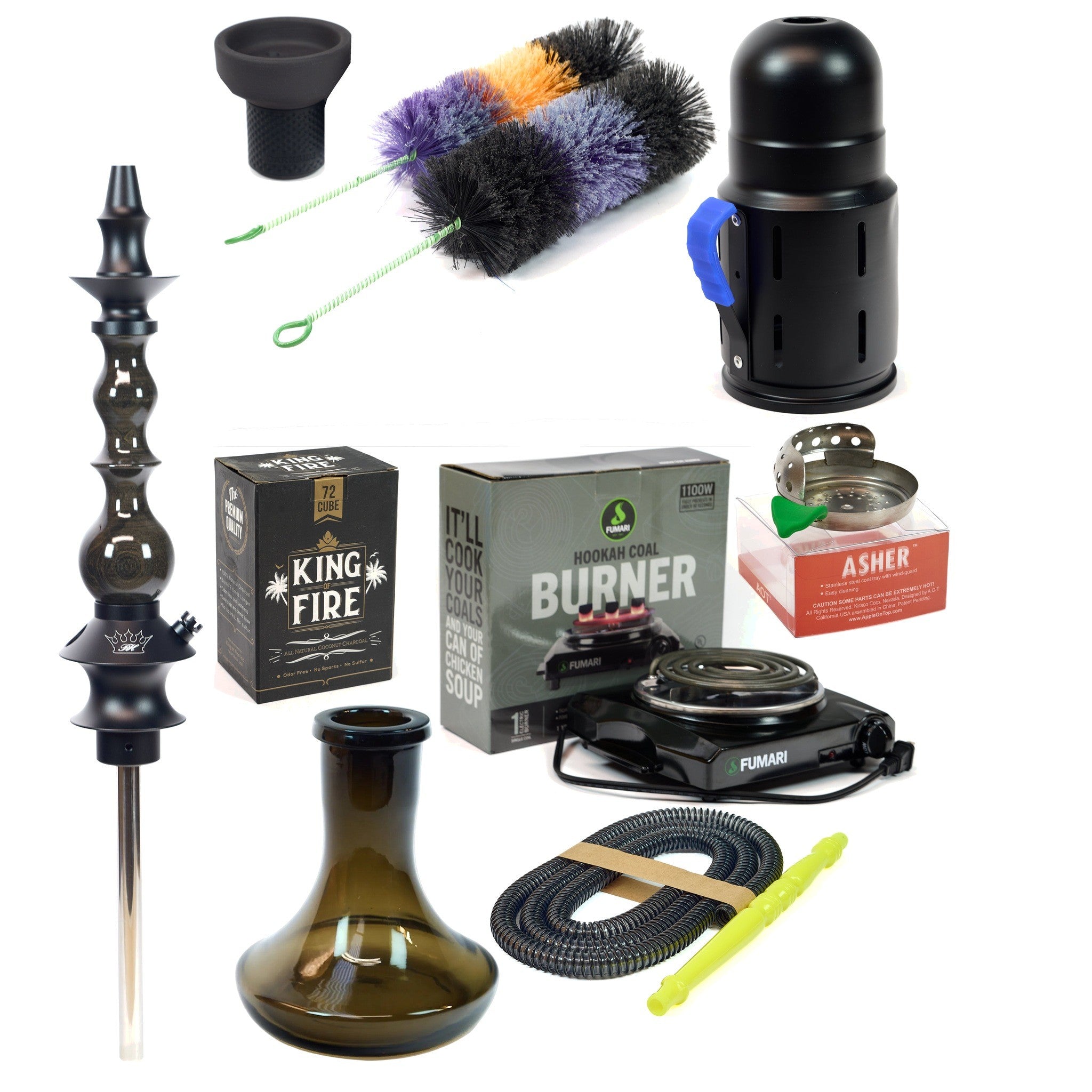 Luxury Hookah Set: Mini Queen Blackwood – Regal Hookah
