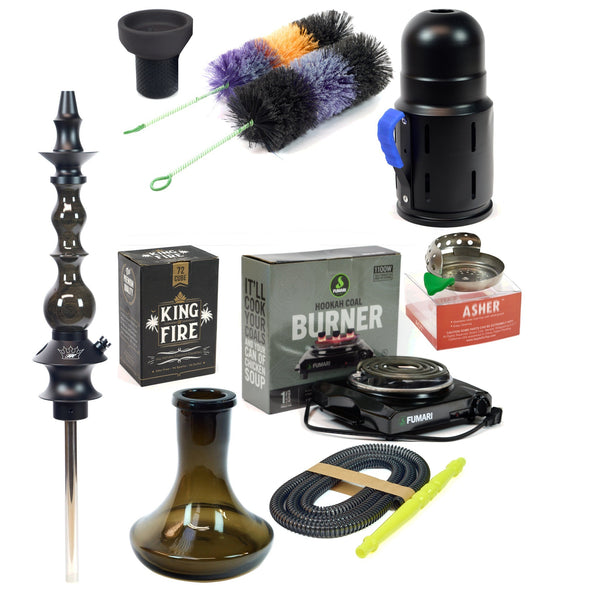 Hookah Luxury Set Regal Hookah Mini Queen Blackwood
