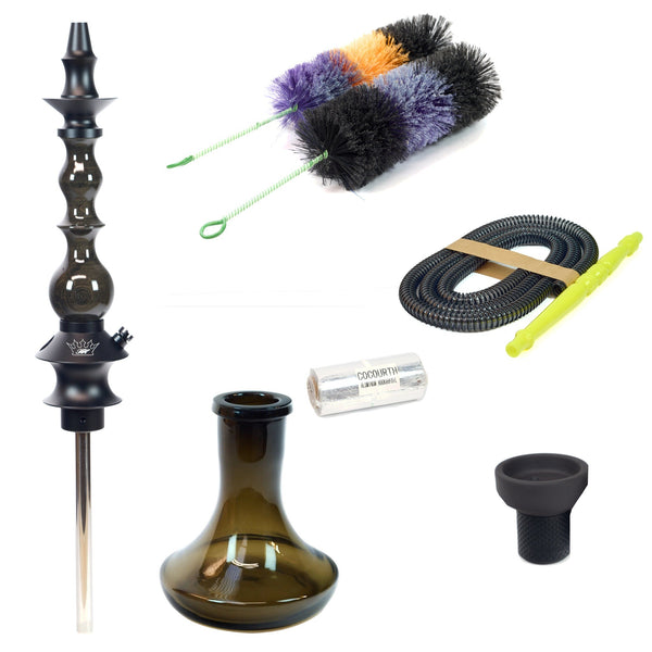 Hookah Starter Set Regal Hookah Mini Queen Blackwood