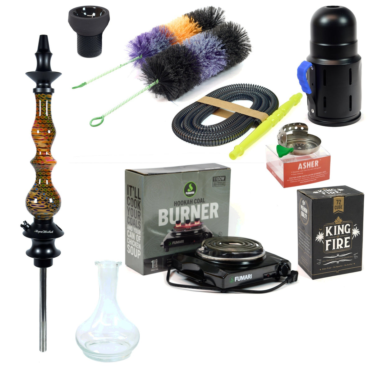 Hookah Luxury Set Regal Hookah Queen Epoxy Pencils